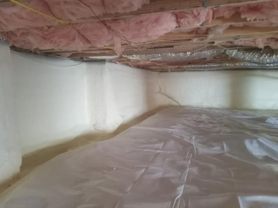 Crawl space encapsulation with closed-cell spray foam for Spray Foam Roofing in Lackawanna